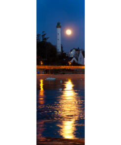 Bénodet : La Pleine Lune et le phare