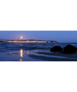 Douarnenez : Coucher de Pleine Lune d'équinoxe