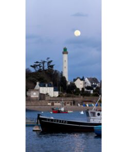 Bénodet : Pleine Lune et phare