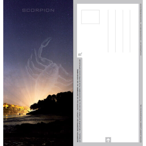 Carte postale "Constellation du zodiaque : le Scorpion"