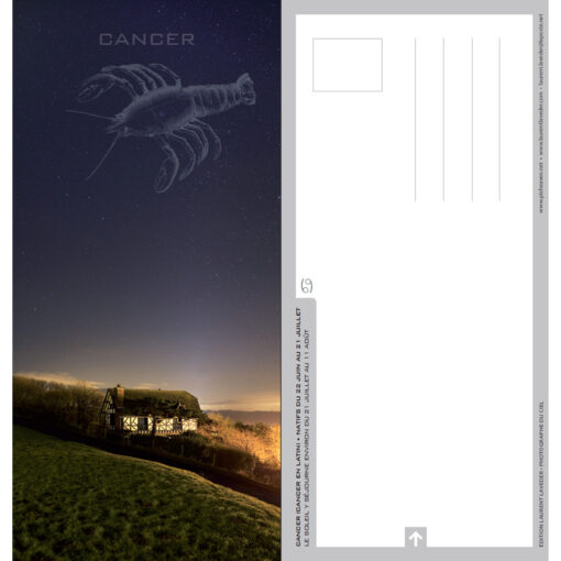 Carte postale "Constellation du zodiaque : le Cancer"