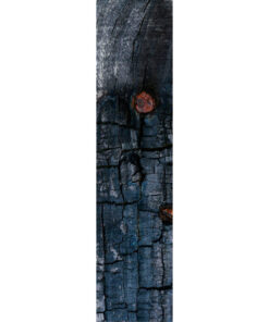 Photo panoramique 16 x 66 "Bois brûlé clouté"