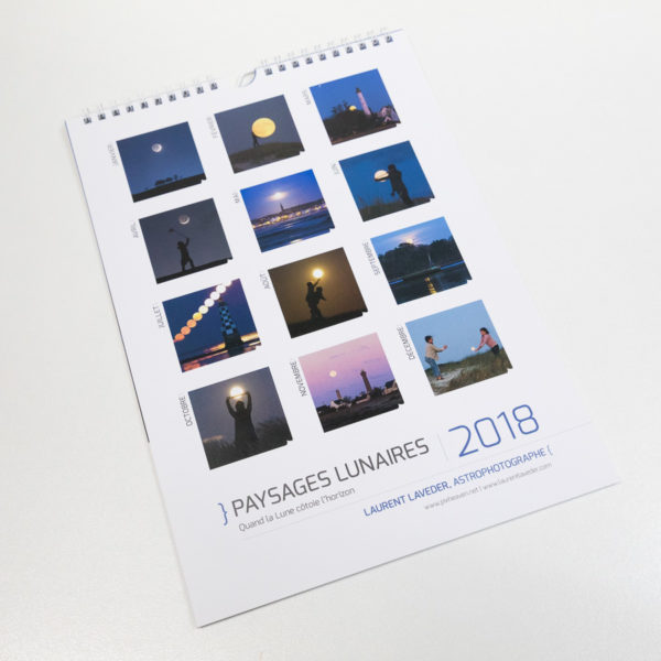 Calendrier 2018 "Paysages lunaires en Bretagne"