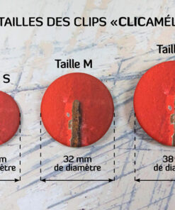 Clicaméléons en taille S, M et L