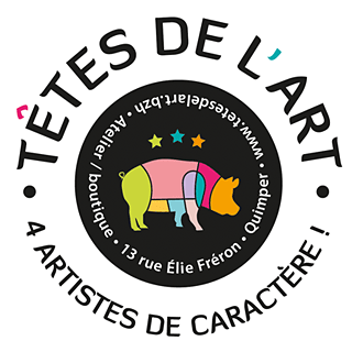Logo de la boutique "Les têtes de l'Art" à Quimper