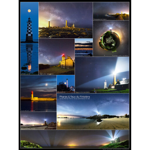 Poster "phares et feux du Finistère"