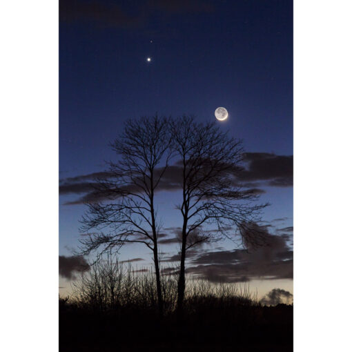 Pluguffan : Conjonction Lune-Vénus-Mars