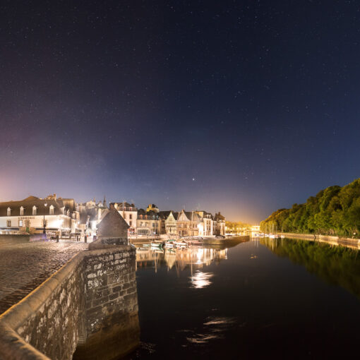 Auray : Saint-Goustan sous la Voie lactée