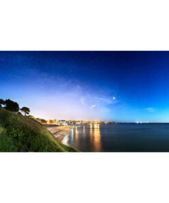 Concarneau : plage des Sables Blancs de nuit