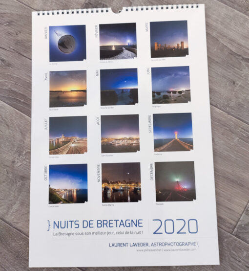 Le calendrier 2020 "Nuits de Bretagne"