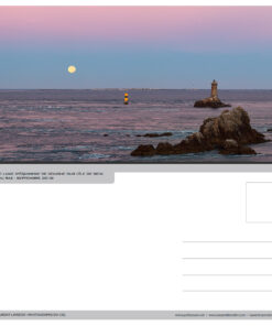 Carte postale "Coucher de Pleine Lune sur l'île de Sein"