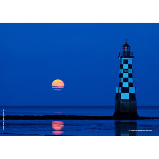 Set de table réversible "Île-Tudy de nuit"