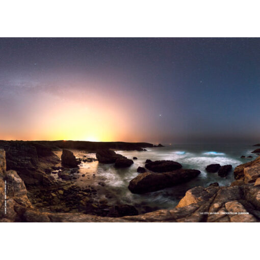 Set de table réversible "Hoëdic et Quiberon de nuit"