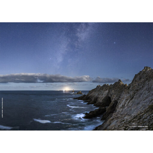 Set de table réversible "Pointe du Raz de nuit"