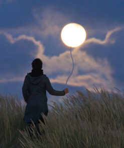 Photo à encadrer Jeux lunaires "La Pleine Lune comme un ballon de baudruche”