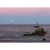 Photo A4 à encadrer "Pointe du Raz : Coucher de Lune sur l'Île de Sein"