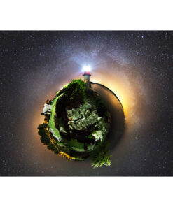 Photo A4 à encadrer "Port-Manec'h : Le phare façon petite planète"