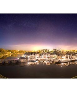 Photo A4 à encadrer "Auray : Saint-Goustan sous la Voie lactée"