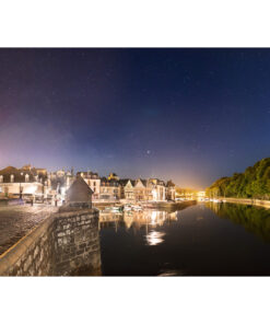 Photo A4 à encadrer "Auray : Saint-Goustan sous la Voie lactée"