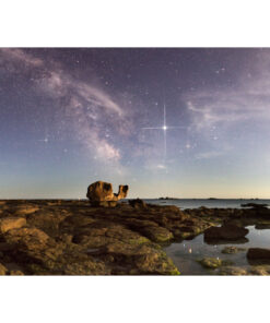 Photo A4 à encadrer "Loctudy : Le Rocher de la Tortue et Jupiter"