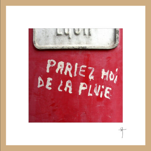 Mini-cadre "Parlez-moi de la pluie"