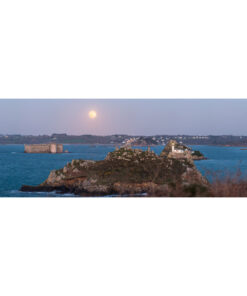 Carantec : le Fort du Taureau, l'Île Louët et la Pleine Lune