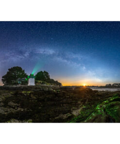 Trégunc : le phare de Pouldohan sous les étoiles