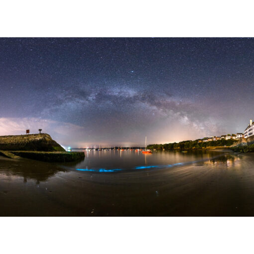 Douarnenez : Plancton phosphorescent dans le port du Rosmeur