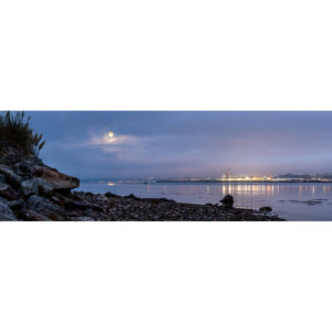 Brest : Pleine Lune sur la rade