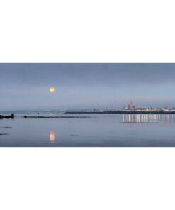 Brest : Pleine Lune sur la rade