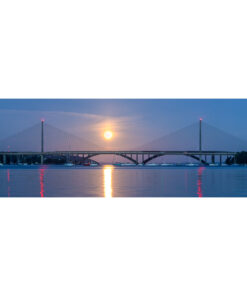 Brest : Pleine Lune sur le pont de l'Iroise