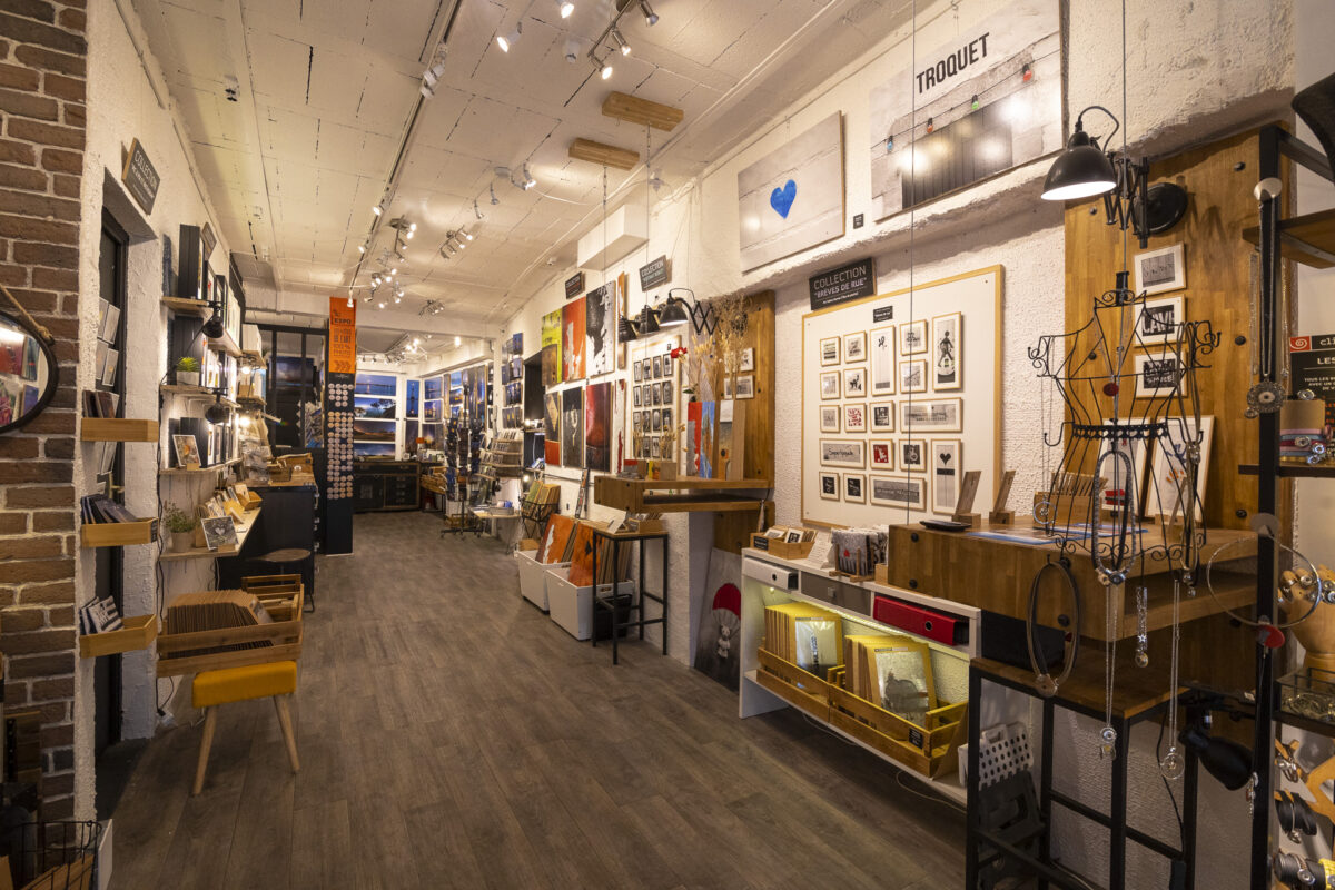 La boutique "Les Têtes de l'Art" à Quimper