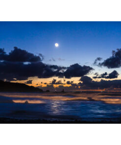 Baie des Trépassés : Croissant de Lune sur la Pointe du Raz
