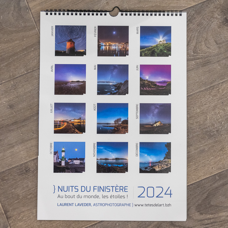 Calendrier 2024 Nuits du Finistère - Les Têtes de l'Art