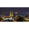 Quimper : Coucher de Croissant lunaire sur Quimper