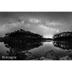 Magnet Noir & Blanc Bretagne : L'Anse du Poulguin à Névez