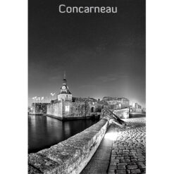 Magnet Noir & Blanc Bretagne : La Ville Close à Concarneau