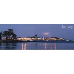 Magnet panoramique Île-Tudy : Pleine Lune sur la Pointe