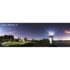 Magnet panoramique Port Manec'h : Le phare et le corps de garde