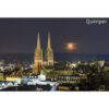 Magnet Quimper : Croissant de Lune sur la cathédrale