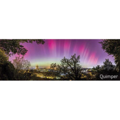 Magnet panoramique Quimper : Aurore boréale depuis le Frugy