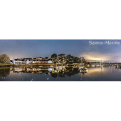 Magnet panoramique Sainte-Marine : le port sous les étoiles