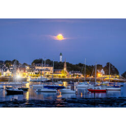 Bénodet : La Pleine Lune sur le Port