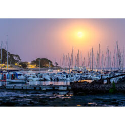 Bénodet : Pleine Lune sur l'embouchure de l'Odet