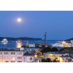 Brest : Pleine Lune sur le Goulet de Brest