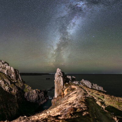 Cléden-Cap-Sizun : La Voie lactée sur la Pointe de Brezellec