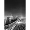 Photo A4 Noir et Blanc à encadrer "Concarneau : la Ville Close sous les étoiles"