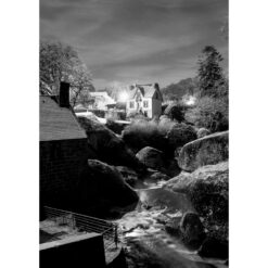 Photo A4 Noir et Blanc à encadrer "Huelgoat : le chaos rocheux"