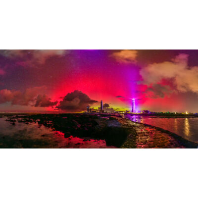 Penmarc'h : Les phares sous les aurores boréales