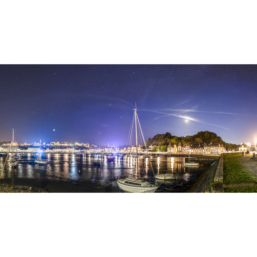 Audierne : le Port de nuit